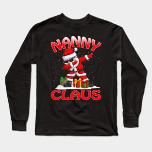 Nanny Santa Claus Christmas Matching Costume Long Sleeve T-Shirt